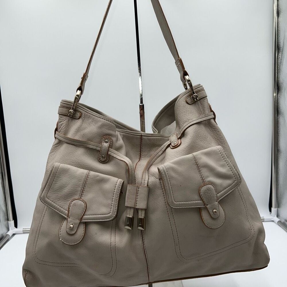 Liz Claiborne Vintage Leather Satchel Shoulder‎ Bag